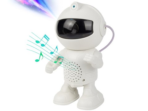 Projektor gwiazd astronauta lampka nocna rzutnik dla dziecka kosmos muzyka
