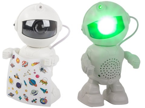 Projektor gwiazd astronauta lampka nocna rzutnik dla dziecka kosmos muzyka