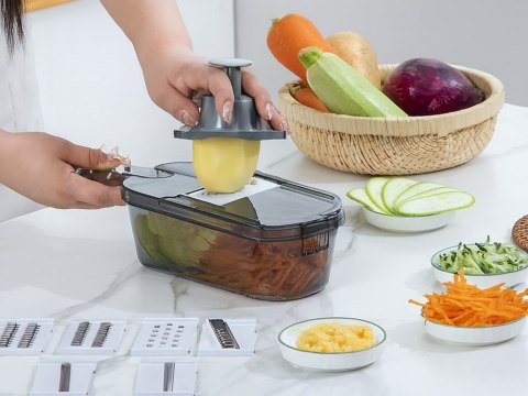 Wielofunkcyjna tarka do warzyw i owoców szatkownica krajalnica siekacz