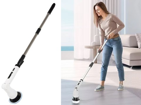 Elektryczna szczotka obrotowa do czyszczenia kafli mop zestaw bezprzewodowa