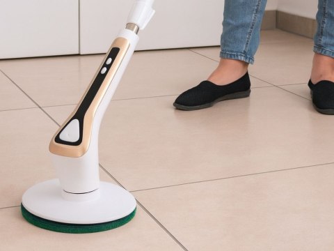 Elektryczna szczotka obrotowa do fug kafli mop zestaw końcówek akumulator