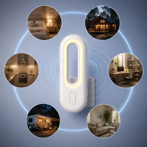 Odstraszacz ultradźwiękowy elektryczny na owady komary insekty lampka nocna