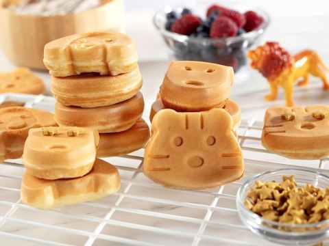 Opiekacz elektryczny do wafelków ciastek forma foremki różne wzory 1200w