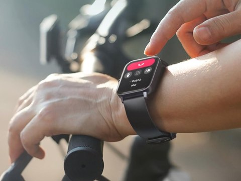 Smartwatch zegarek damski męski gumowy pasek sport bluetooth rozmowy czarny