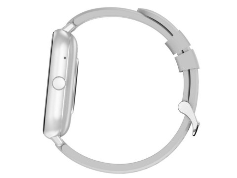 Smartwatch zegarek damski męski gumowy pasek sport bluetooth rozmowy szary