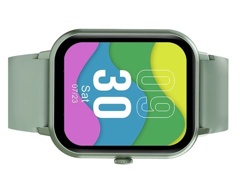Smartwatch zegarek damski męski gumowy pasek sport bluetooth rozmowy zieleń
