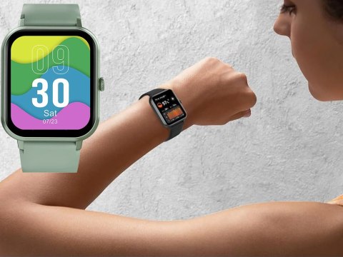 Smartwatch zegarek damski męski gumowy pasek sport bluetooth rozmowy zieleń
