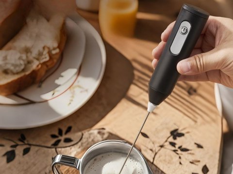 Spieniacz do mleka kawy ręczny ubijacz mini mikser elektryczny 3 tryby