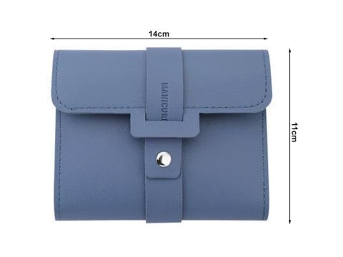 Zestaw do paznokci przybornik manicure pedicure etui cążki 16 elementów