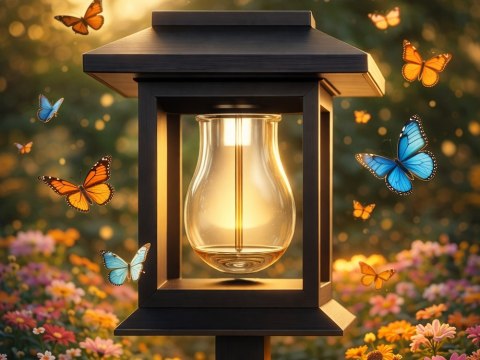 2 x LAMPA SOLARNA Z CZUJNIKIEM ZMIERZCHU RUCHU WBIJANA WODOODPORNA OZDOBNA