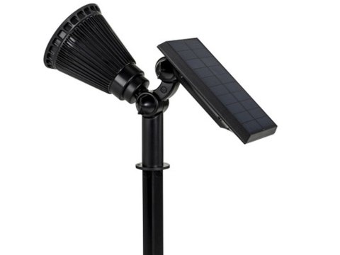 LAMPA OGRODOWA SOLARNA WBIJANA LAMPKA 4 LED 3 TRYBY CZUJNIK ZMIERZCHU