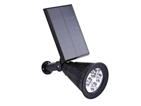 LAMPA OGRODOWA SOLARNA WBIJANA LAMPKA 4 LED 3 TRYBY CZUJNIK ZMIERZCHU