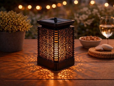 Lampion solarny ozdobny led latarnia słoneczna wisząca ogrodowa czujnik