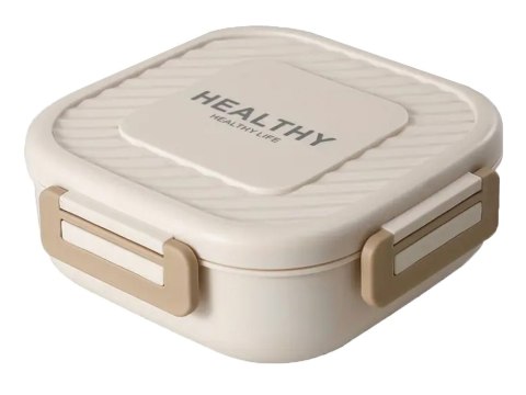 Lunchbox śniadaniówka pojemnik na śniadanie obiad z przegródkami sztućce