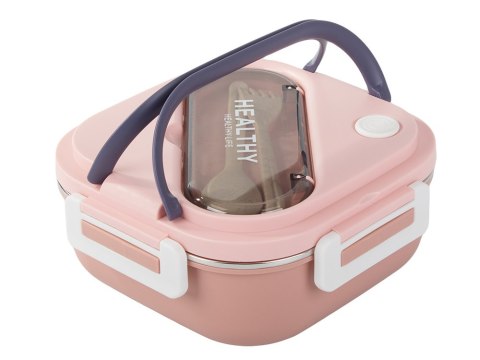 Śniadaniówka z przegródkami pojemnik sztućce lunchbox do mikrofali 1000ml