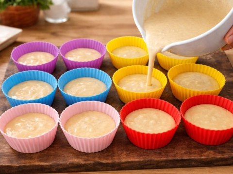 Foremki silikonowe na babeczki desery muffinki papilotki do pieczenia 12szt