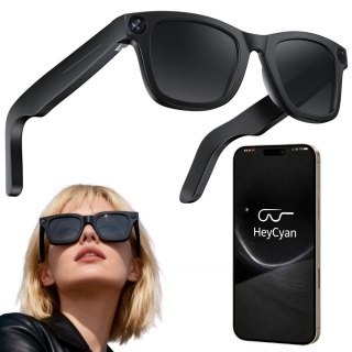 Inteligentne okulary ai z kamerą full hd dyktafon bluetooth tłumaczenie
