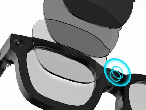 Inteligentne okulary ai z kamerą full hd dyktafon bluetooth tłumaczenie