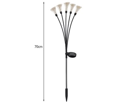 LAMPA SOLARNA OGRODOWA LED DMUCHAWIEC FAJERWERK NA SZPIKULCU DO OGRODU 2szt