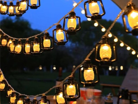 LAMPKI SOLARNE OGRODOWE LED GIRLANDA LAMPIONY NA BALKON TARAS DEKORACYJNE