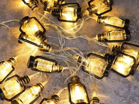 LAMPKI SOLARNE OGRODOWE LED GIRLANDA LAMPIONY NA BALKON TARAS DEKORACYJNE