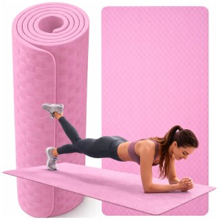 Mata do ćwiczeń jogi pilatesu fitness gimnastyczna treningowa 190cm gruba