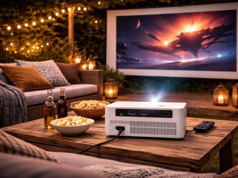 Projektor rzutnik video x6 4k android tv 11.0 wifi bluetooth lcd 100 cali