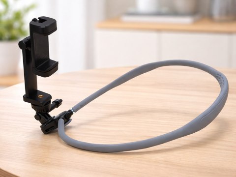 Uchwyt do telefonu na szyję do nagrywania statyw vlog live opaska telefon