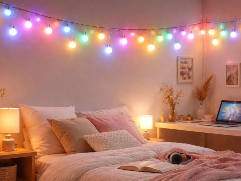 Lamki led kolorowe usb rgb aplikacja pilot kulki dekoracyjne świąteczne