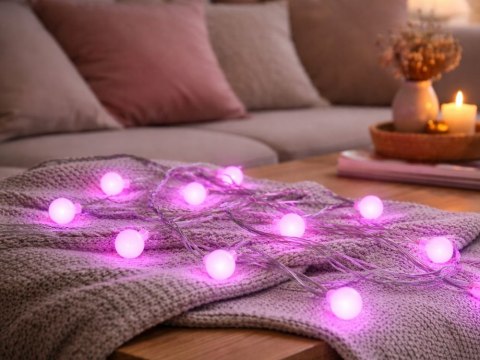 Lamki led kolorowe usb rgb aplikacja pilot kulki dekoracyjne świąteczne