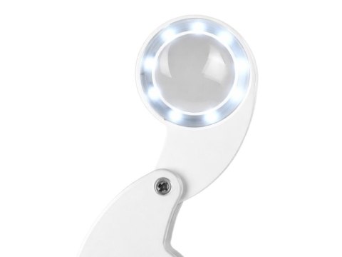 Lupa powiększająca jubilerska led uv składana ładowana usb do czytania 60x