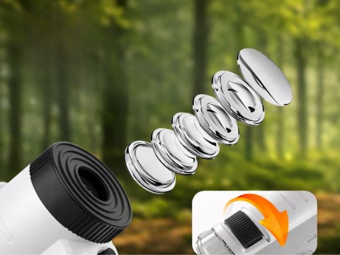 Mikroskop kompaktowy optyczny lupa 120x zoom led uv focus edukacyjny
