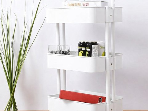 Regał kuchenny łazienkowy na kółkach wózek 3 poziomy metalowy organizer