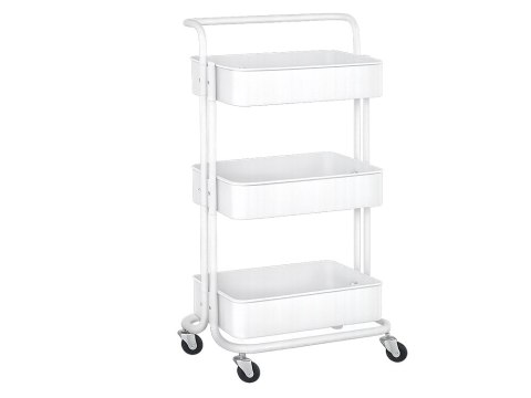 Regał kuchenny łazienkowy na kółkach wózek 3 poziomy metalowy organizer