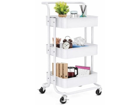 Regał kuchenny łazienkowy na kółkach wózek 3 poziomy metalowy organizer