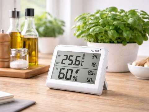 Stacja pogodowa pogody lcd termometr sonda higrometr magnes pokojowy zew