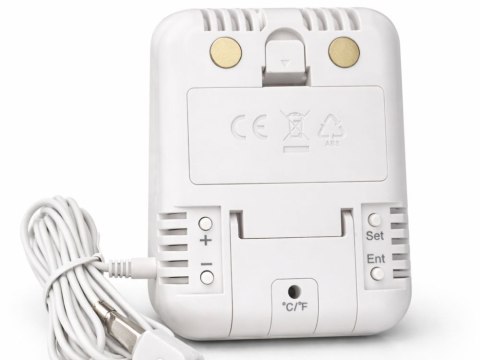 Stacja pogodowa pogody lcd termometr sonda higrometr magnes pokojowy zew