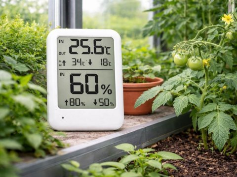 Stacja pogodowa pogody lcd termometr sonda higrometr magnes pokojowy zew