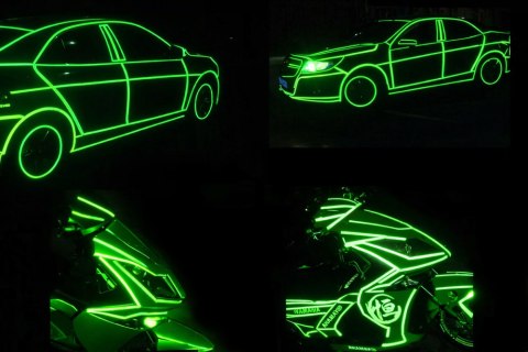 Taśma odblaskowa odblask na rower motor samochód naklejka samoprzylepna 8m