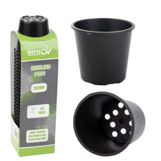 Doniczki do sadzonek 55mm 30 sztuk produkcyjne do rozsady kiełkowania upraw