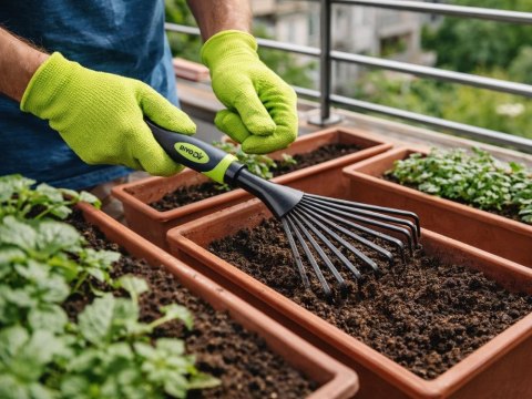 Grabie ogrodowe wachlarzowe do kwiatów spulchniania ziemi grządek DIVODV