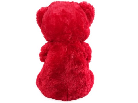 Miś pluszowy z sercem i love you na prezent przytulanka maskotka czerwony