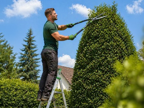Nożyce do żywopłotu teleskopowe regulowane ręczne do krzewów 96cm DIVODV