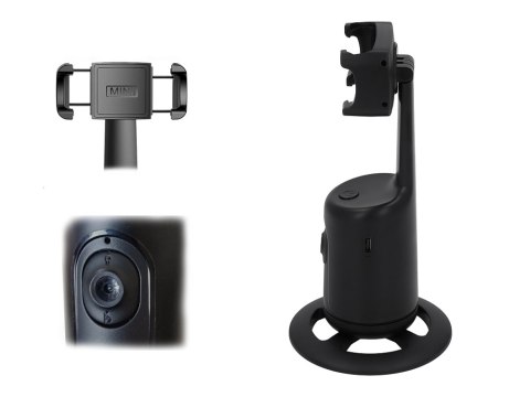 Obrotowy statyw do telefonu stabilizator 360° śledzenie twarzy auto face