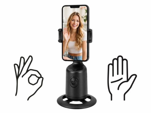 Obrotowy statyw do telefonu stabilizator 360° śledzenie twarzy auto face