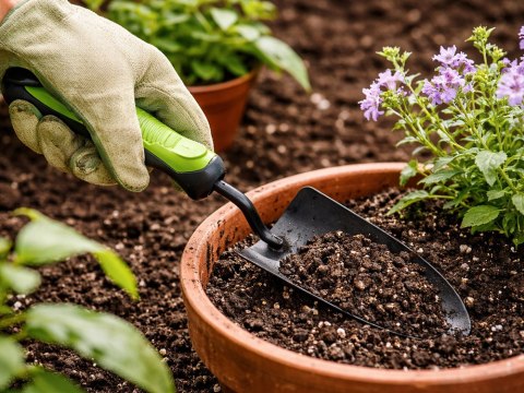 Zestaw narzędzi ogrodowych do ogrodu sekator motyka łopatka 3 szt + torba