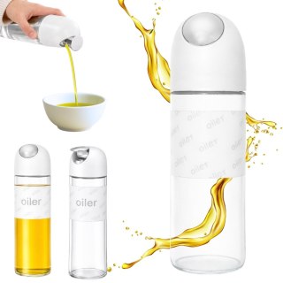 Butelka dozownik na oliwę szklany grawitacyjny do oleju octu wina 510 ml