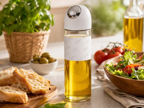 Butelka dozownik na oliwę szklany grawitacyjny do oleju octu wina 510 ml
