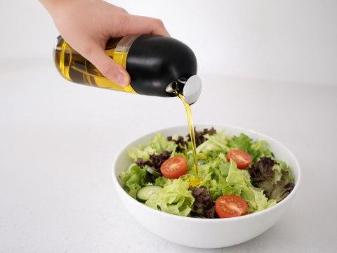 Butelka dozownik na oliwę szklany grawitacyjny do oleju octu wina 510 ml