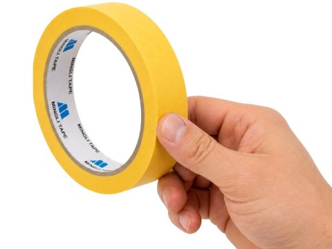 Taśma malarska maskująca papierowa 24mm x 30m żółta precyzyjna do malowania